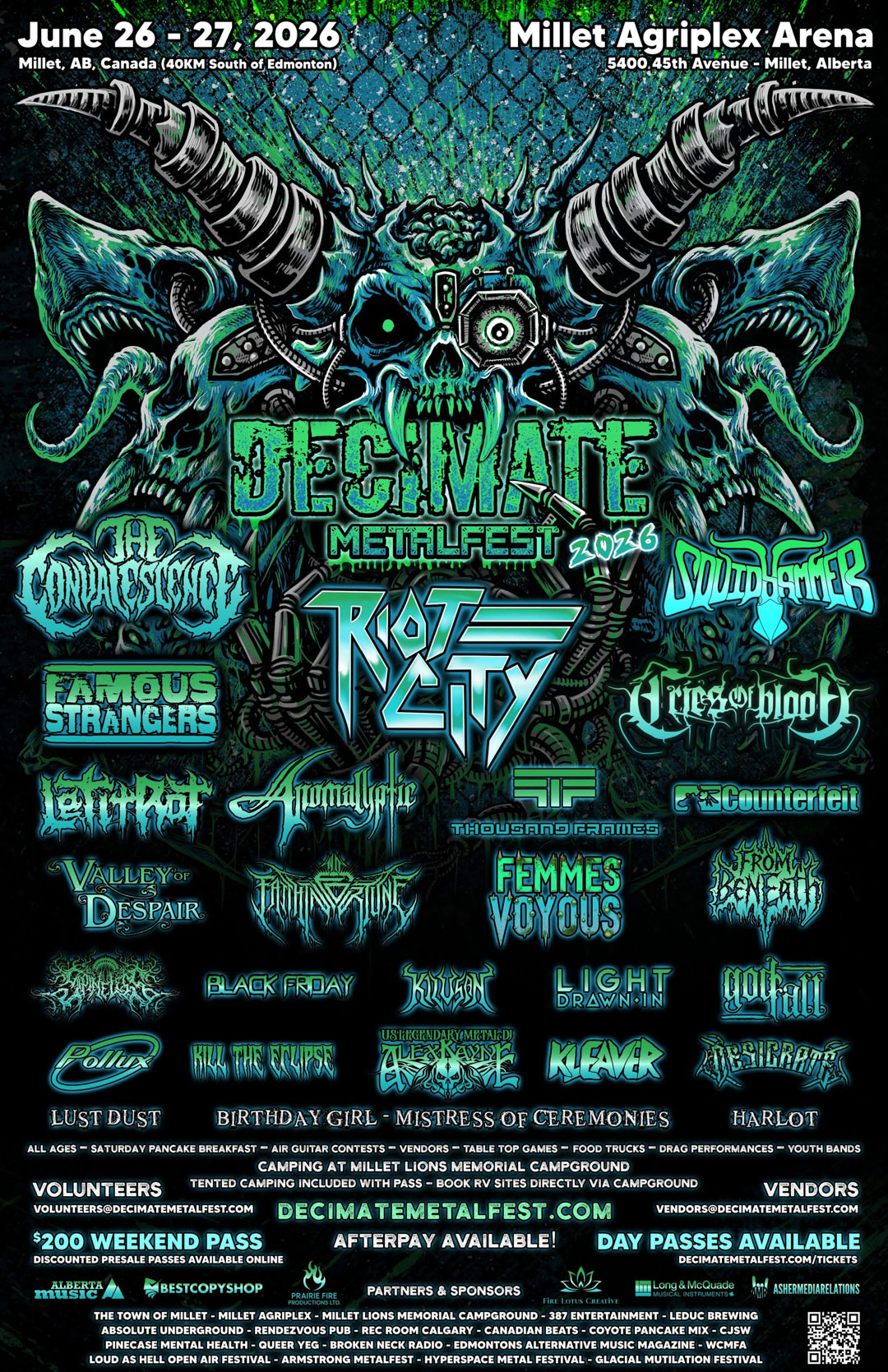 Decimate Metalfest 2026 Event Poster