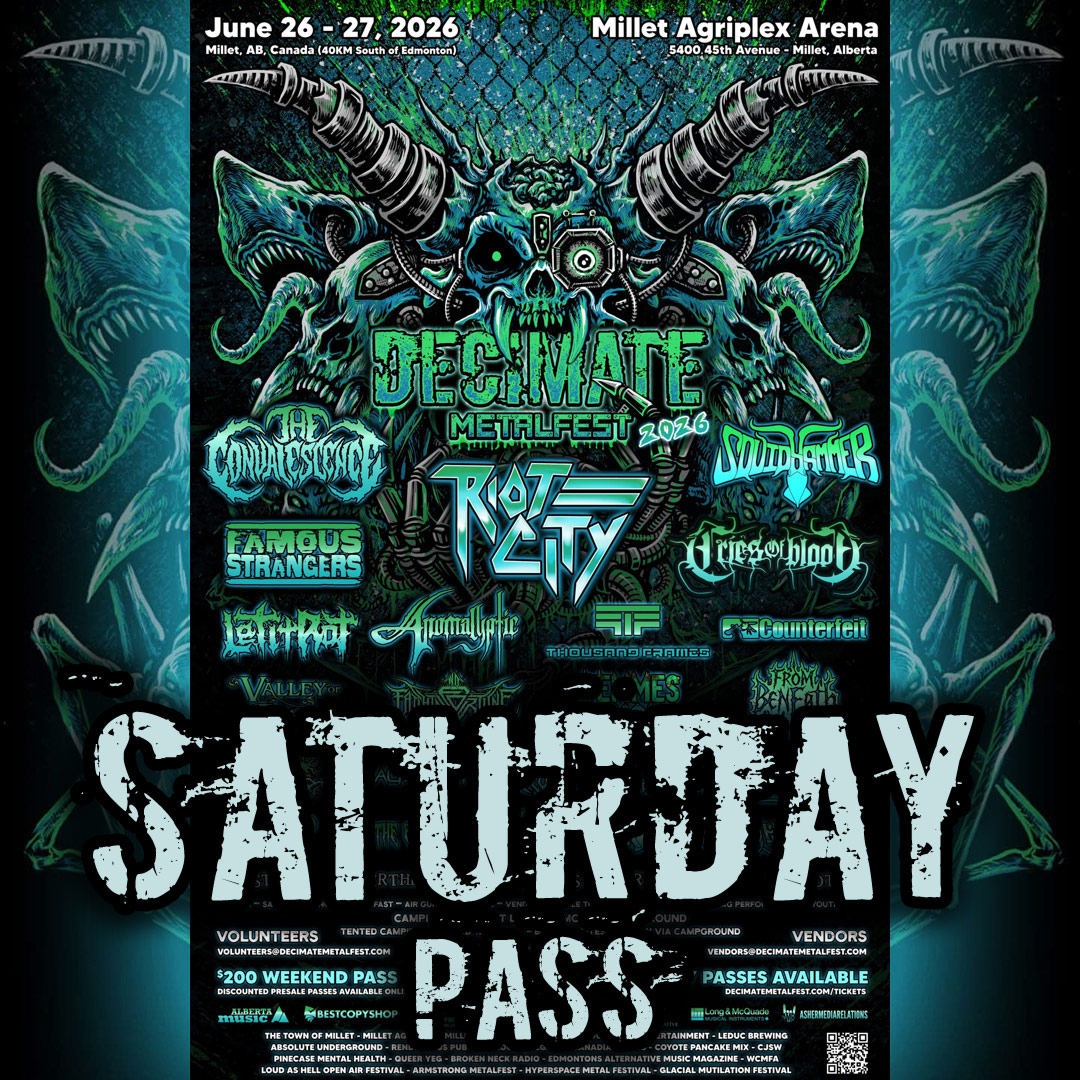 DECIMATE METALFEST - Saturday Pass (Advance Sale)
